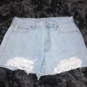American Eagle Jean Shorts w/ Lace